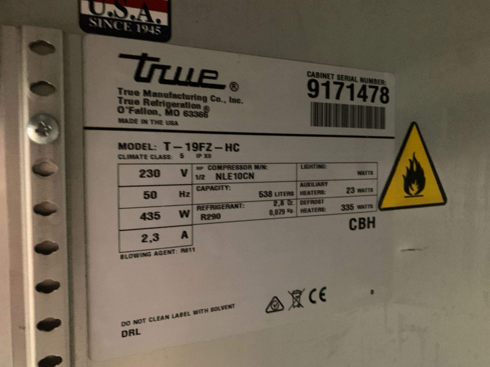 True Stand Up Freezer - No Reserve - Image 6 of 10