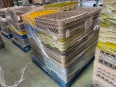 Pallet of Plastic Glass Racks