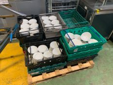 Pallet Of Ceramic Coffee Plates - No Reserve