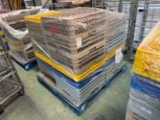 Pallet of Plastic Glass Racks