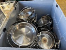 Pallet of Olympia Round Chafing Dishes - No Reserve