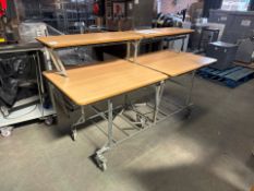 Folding 2 Tier Table x3