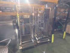 Stainless Steel Tray Racks x2