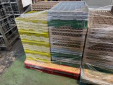 Pallet of Plastic Glass Racks