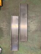 Pair Of Stainless Steel Shelves