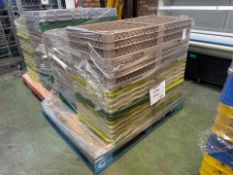 Pallet of Plastic Glass Racks