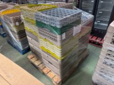 Pallet of Mixed Plastic Glass Racks