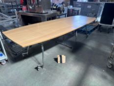 Folding Oval Table x3