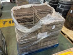 Pallet of Plastic Glass Racks