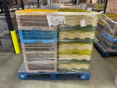 Pallet of Plastic Glass Racks