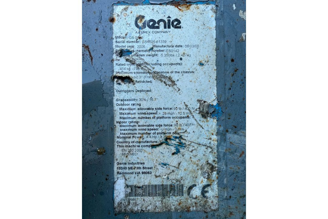 2006 Genie GS2646 Electric Scissor Lift - Image 9 of 11