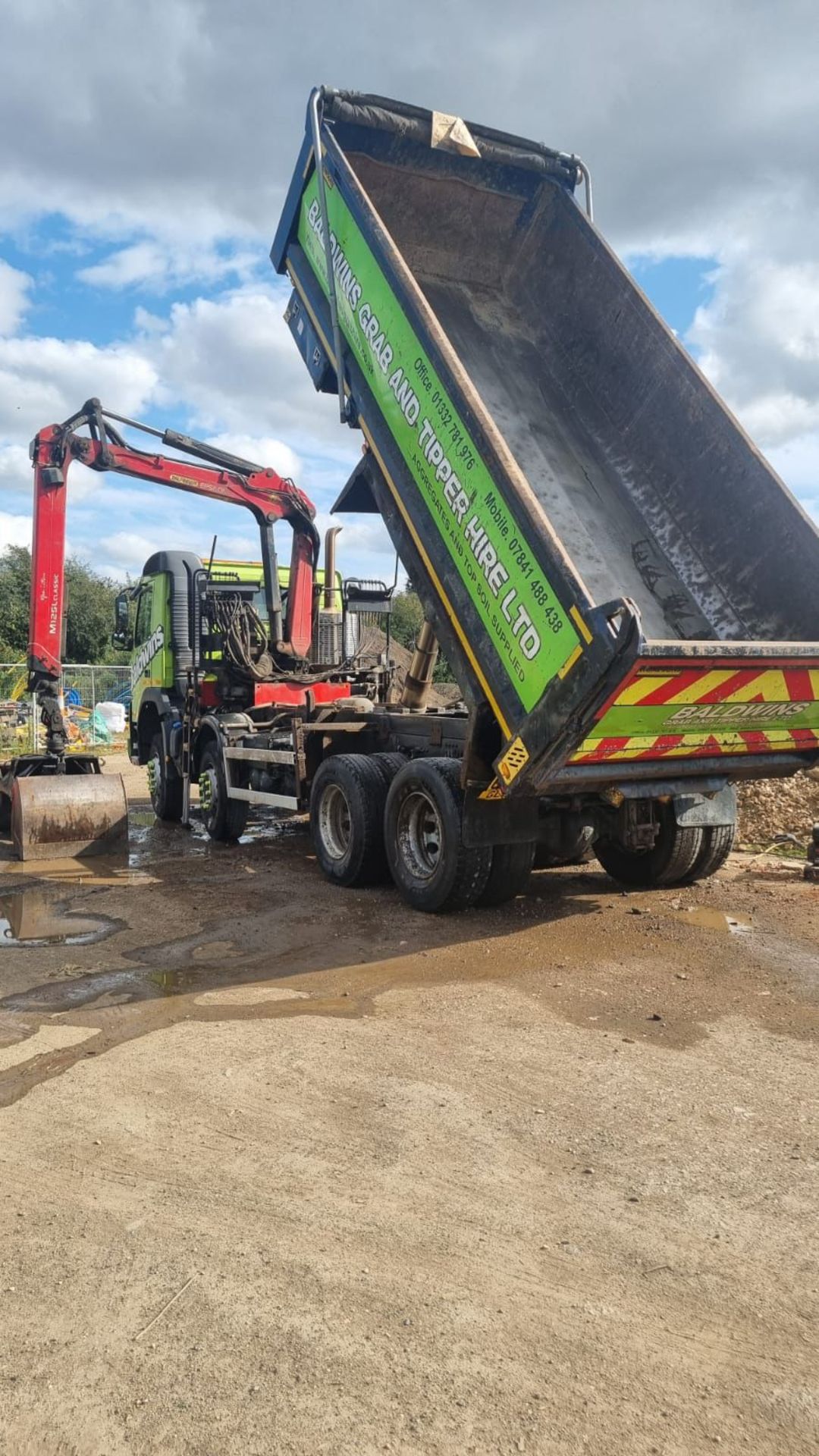 2014 Volvo FMX Grabber Tipper - 414217km / 257382 Miles - MOT to 30th Sep 25 Epsilon Crane - Image 5 of 20