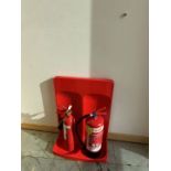 Set of Co2 Fire Extinguisher & Foam Fire Extinguisher On Stand, *No Reserve*