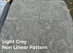 Pallet of Approximately 500 Industrial Grade Floor Carpet Tiles, Grade A, 500mm x 500mm, Light Grey