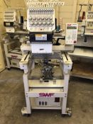SWF Single Head Commercial Embroidery Machine Product Code SWF/B-T1201C - No Reserve