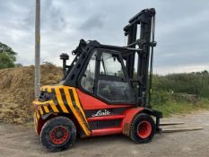 Linde H80D 8 Tonne Diesel Forklift, 2012 Model, 9721 Hours, Long Forks