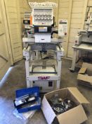 SWF Single Head Commercial Embroidery Machine Product Code SWF/B-T1201C - No Reserve