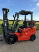 2019 Heli 2 Tonne Gas Forklift, Container Spec, 2945 Hours