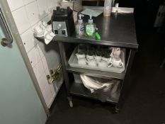 3 Tier Stainless Steel Unit On Wheels, No Reserve