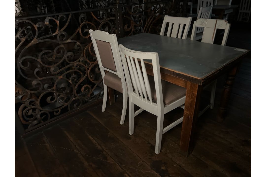 Rustic Table With Chairs, No Reserve - Image 3 of 6