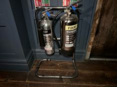 Fire Extinguishers With Stand, No Reserve