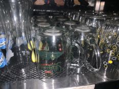 Staropramen Jug Pint Glasses, Approximately 12, No Reserve