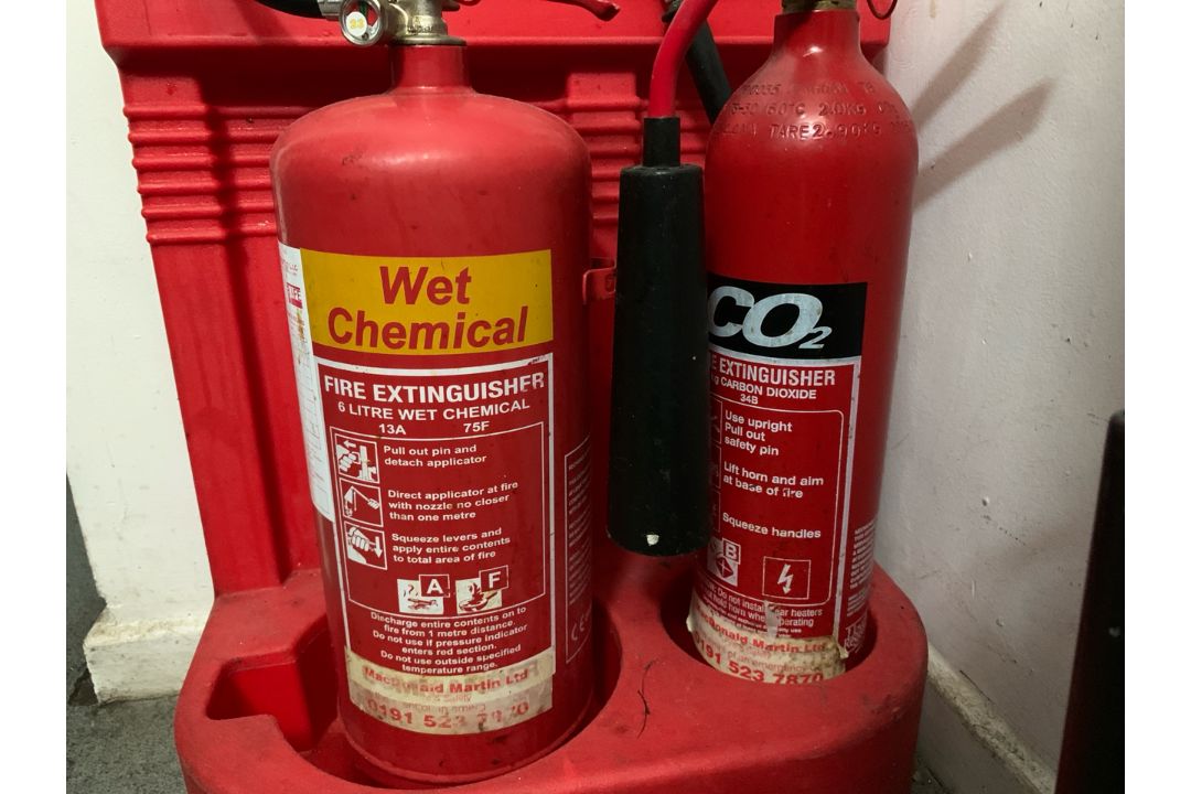 Fire Extinguishers And Stand, No Reserve - Image 2 of 4