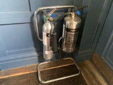 Fire Extinguishers With Stand, No Reserve