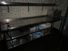 Stainless Steel Prep Table, No Reserve