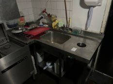 Stainless Steel Table With Sink, No Reserve