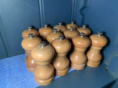 12 Salt And Pepper Pots, No Reserve