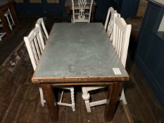 Rustic Table With Chairs, No Reserve