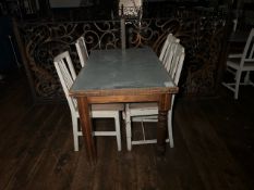Rustic Table With Chairs, No Reserve