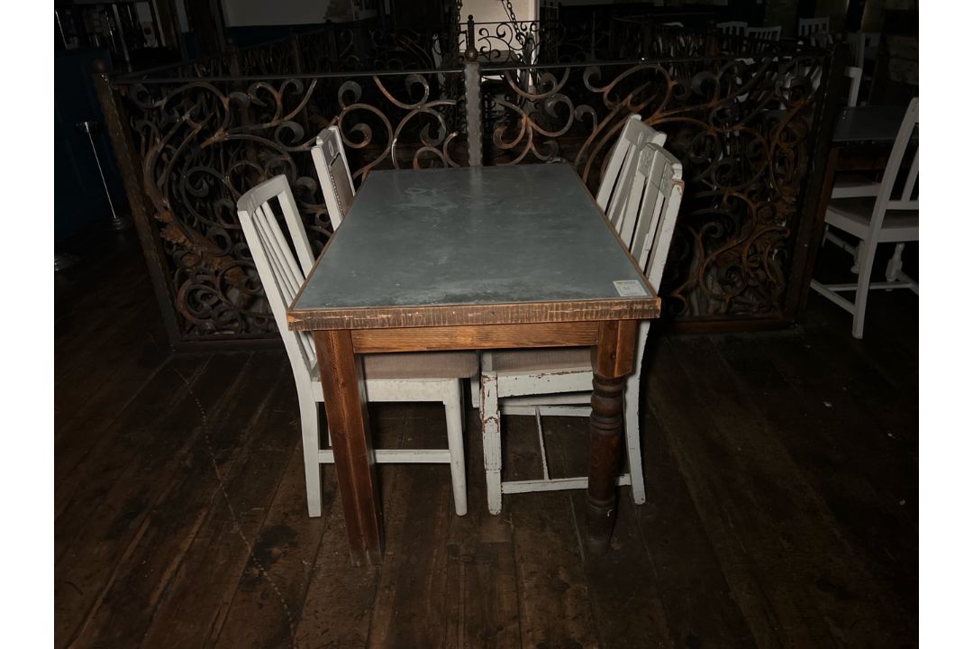 Rustic Table With Chairs, No Reserve - Image 1 of 6