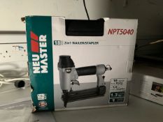 Neu Master NPT5040 2 in 1 Nailer/Stapler, No Reserve