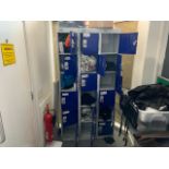Blue And Grey Metal Lockers, No Reserve