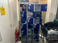 Blue And Grey Metal Lockers, No Reserve