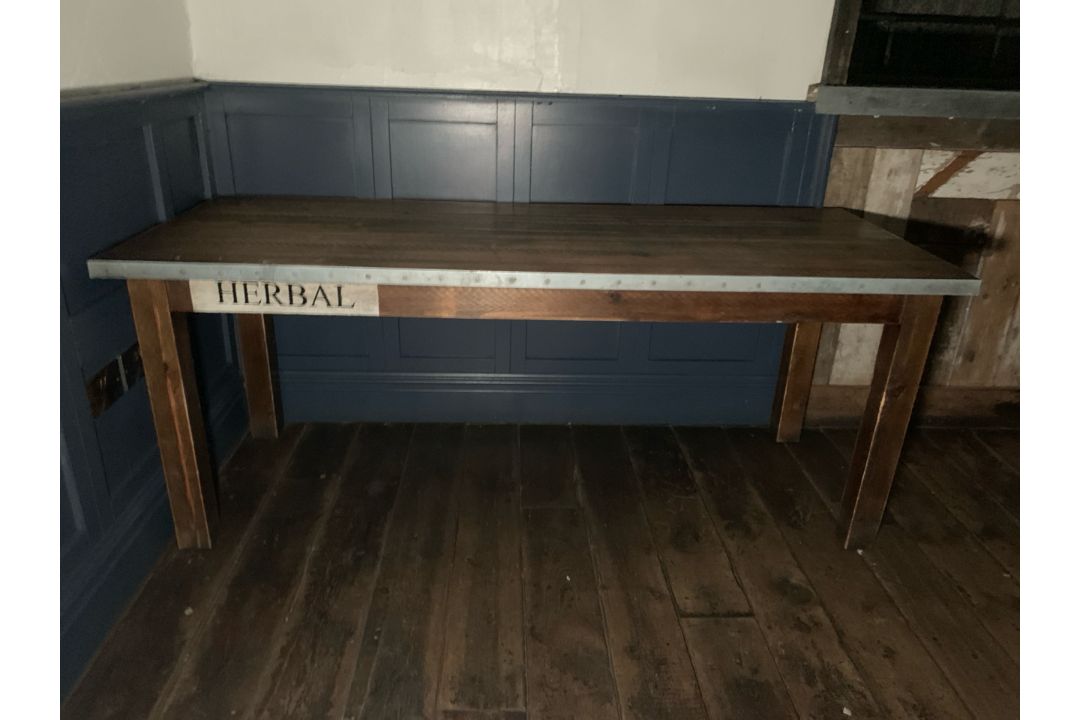 Rustic Dark Oak Rectangular Table, No Reserve - Image 1 of 6