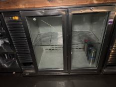 Osborne Glass Front Under Counter Fridge, No Reserve
