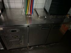 Foster Stainless Steel Under Counter Fridge, No Reserve