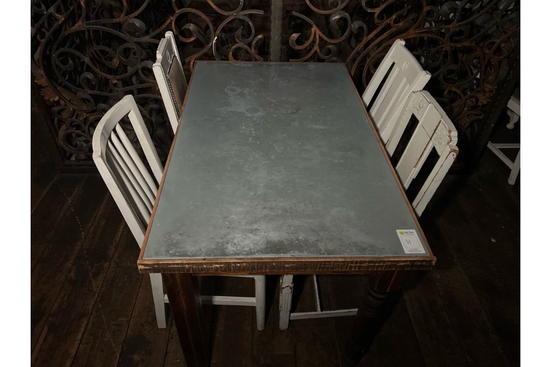 Rustic Table With Chairs, No Reserve - Image 4 of 6