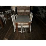 Rustic Table With Chairs, No Reserve