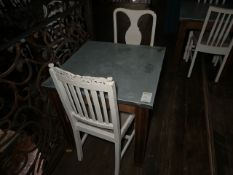 Rustic Table With Two Chairs, No Reserve