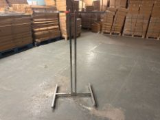 6 x 2 Chrome PC2 Adjustable Merchandise Stands With 2 Adjustable Arms - No Arms