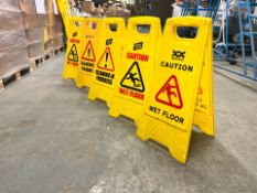 5 x Assorted Wet Floor Signs - No Reserve