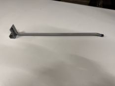 Pallet of Silver Storefront Rail Bars, Straight Arms & Prongs To Fit An RSB, Approx 1100 Pieces