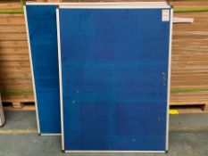 11 Assorted Blue Notice Boards - No Reserve