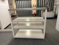 Wooden Top Mobile Display Table - Brand New