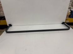 2 Boxes of Matte Black Metal D Rails - No Reserve, Brand New Unused