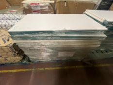 Pallet of 72 Vinyl Faced Gypsum Ceiling Tiles